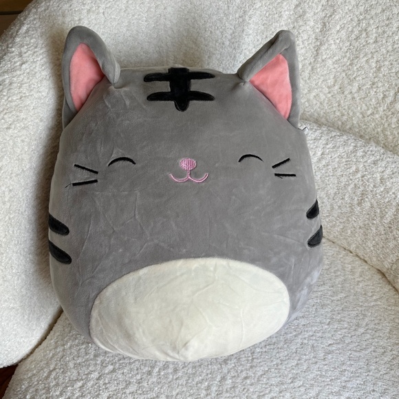 Squishmallows Tally the Tabby Cat 12" stuffed pillow - Picture 1 of 10